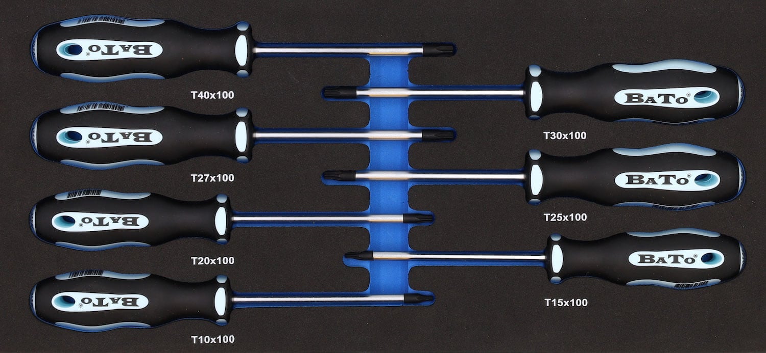Bato Skruetrækkersæt Torx 10-40  Eva