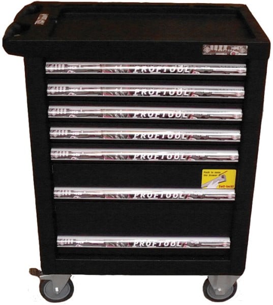 Bato Værktøjsvogn   Skuffer    Små    Mellem    Stor  Sort