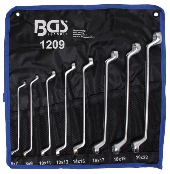 Bgs Dobbeltringnøglesæt 6x7-20x22mm Dele