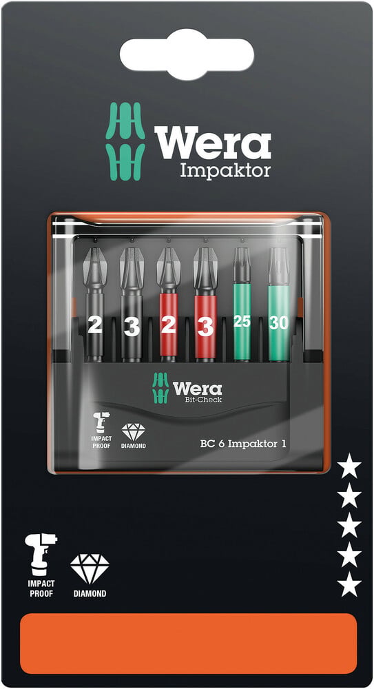 Bitssæt Wera Bit-check   Impaktor