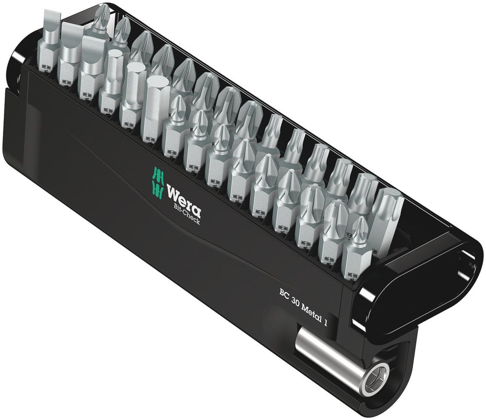 Bitssæt Wera Bit-check30 Metal