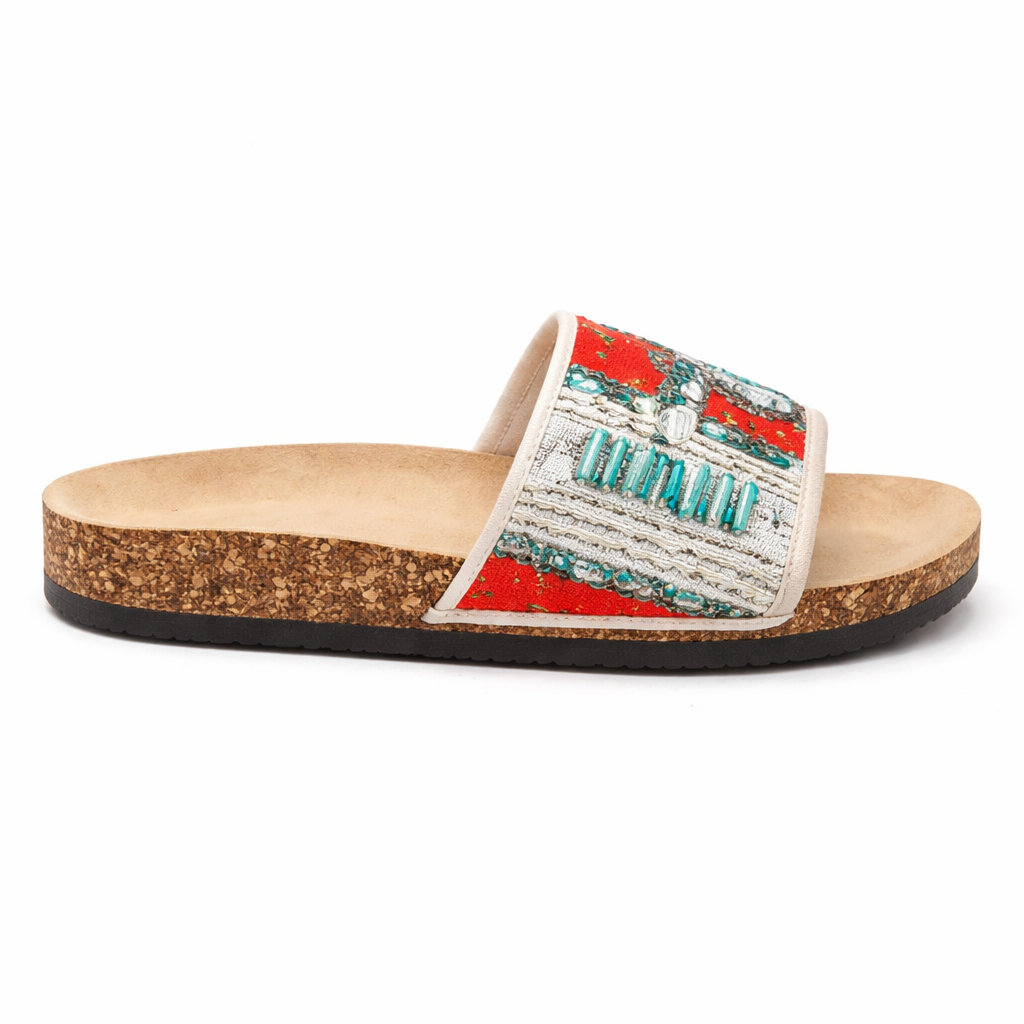 Boho Cork Slide Sandal 41