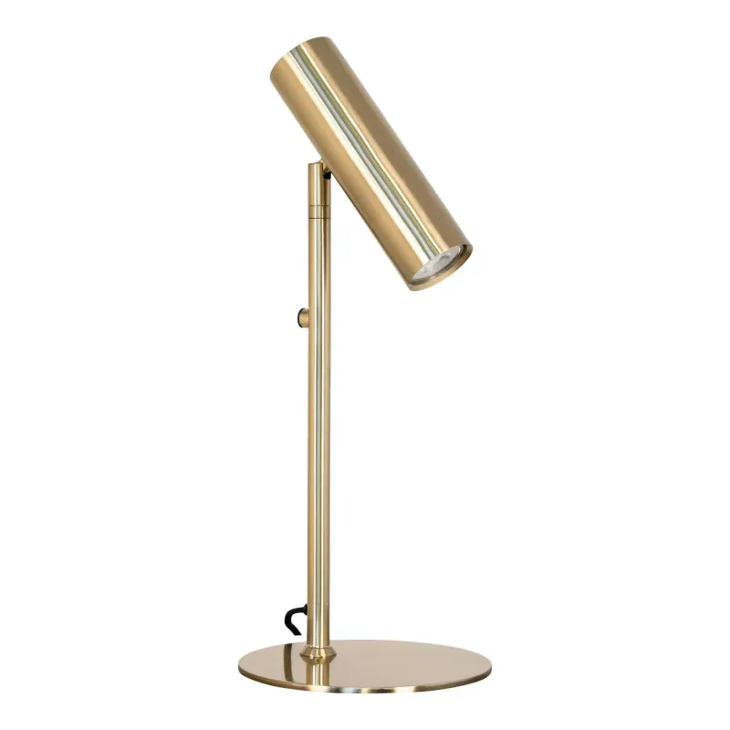 Bordlampe Lampe   Messing Med Stofledning På 200 Cm Pære: Gu10 5w Led Ip20 6409102