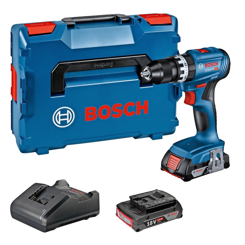 Bosch Akkuslagboremaskine Gsb 18v-45 2x2ah  -boxx 06019k3303