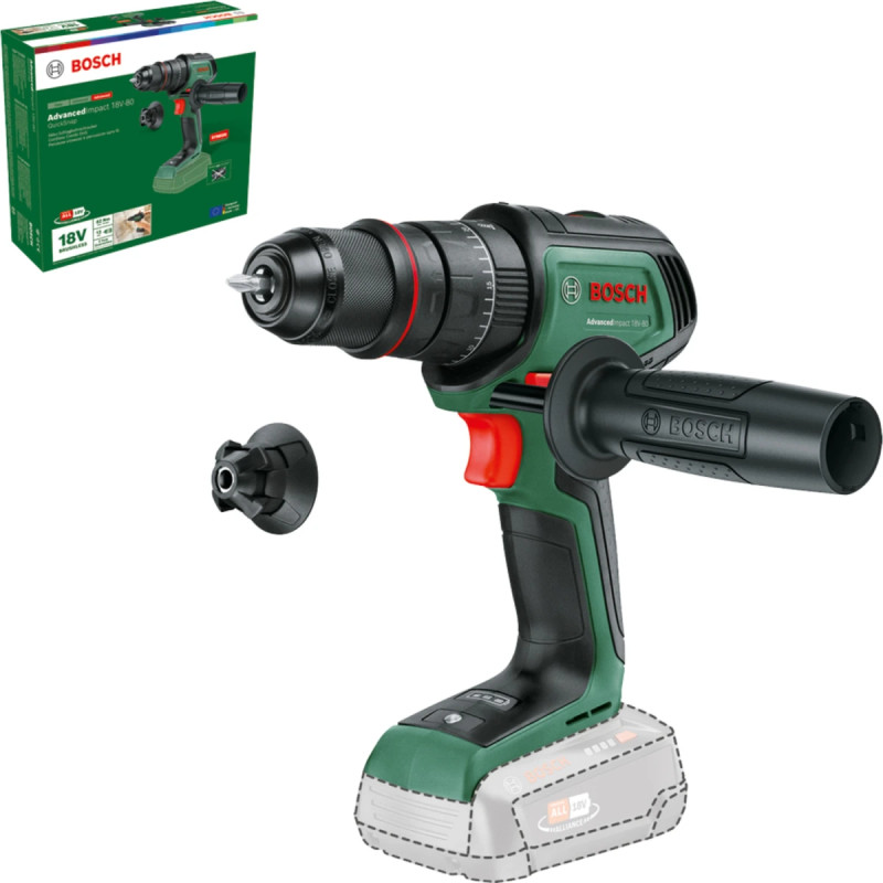 Bosch Akkuslagboremaskine 18v-80   4ah   Tilbehør 06039e2104