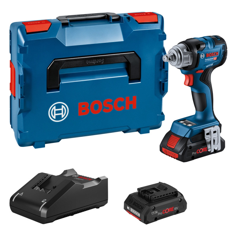 Bosch Akkuslagnøgle Gds 18v-330 Hc 2x4ah Pc  -boxx Gcy 06019l5002