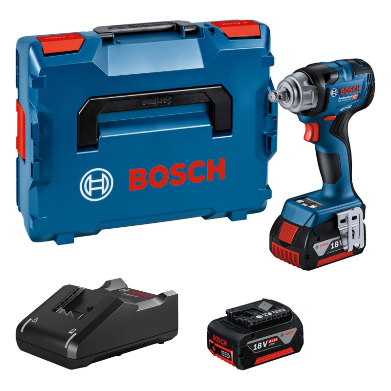 Bosch Akkuslagnøgle Gds 18v-330 Hc 2x4ah Pc  -boxx 06019l5003