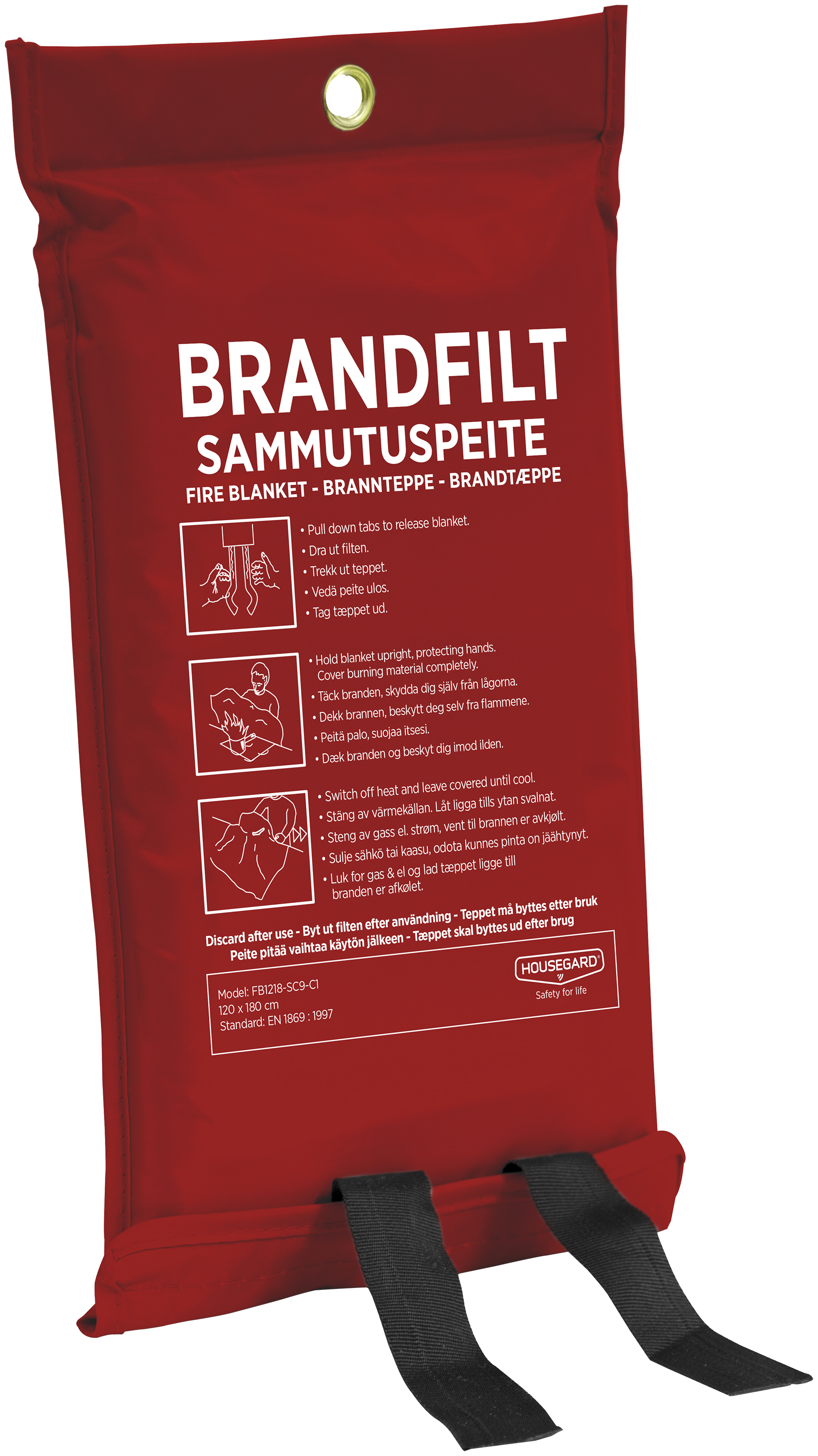 Brandtæppe Housegard 120   180cm