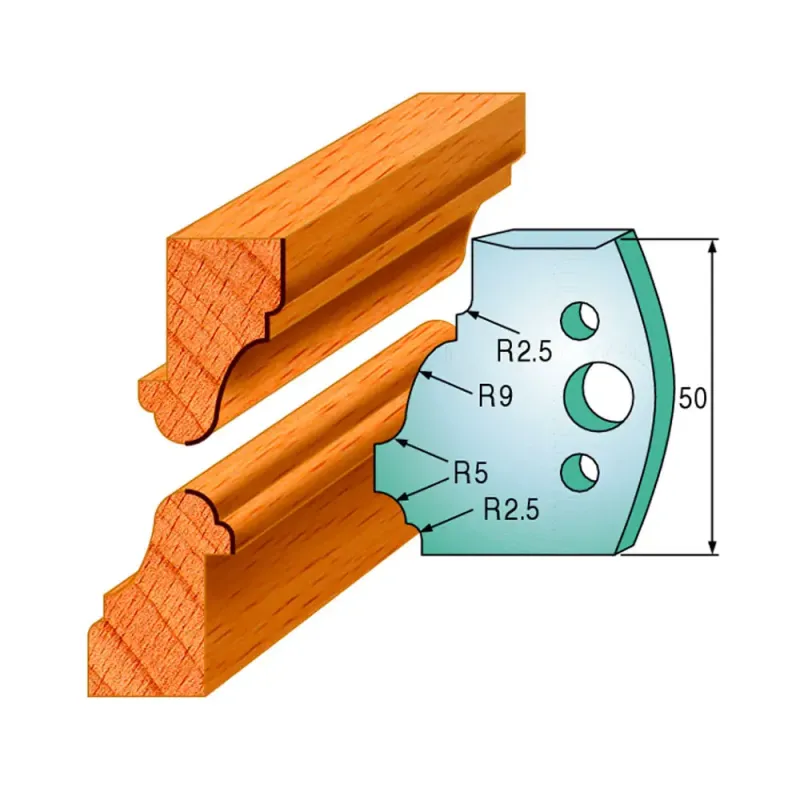 Cmt Profilknive Sæt 50mm Nr  558 690 558