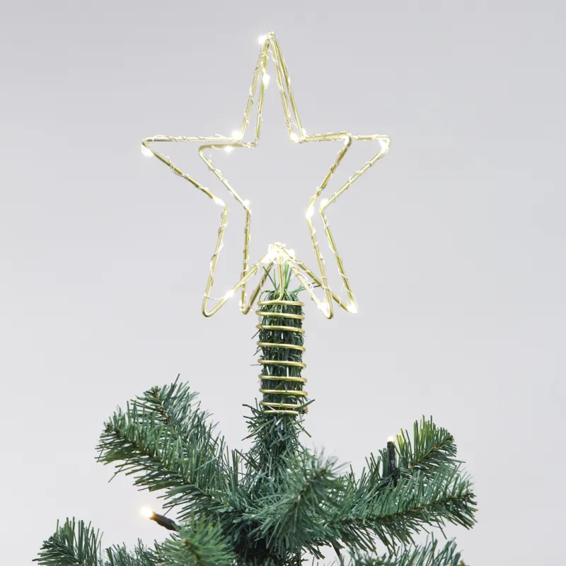 3d Julestjerne   Led Og Connector Til Nordic Winter Juletræ 25x19x19 Cm