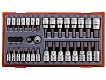35 Dele Top- Og Bitssæt Med     Quot  Og     Quot    -fatning Teng Tools Ttbs35