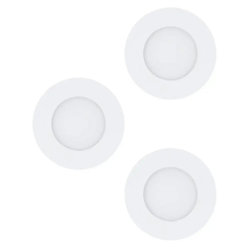 Eglo Fueva Indbyg Sæt ø85 3x2 8w 3x350lm 3000k Ip44 Hvid Indbygninglampe 98633