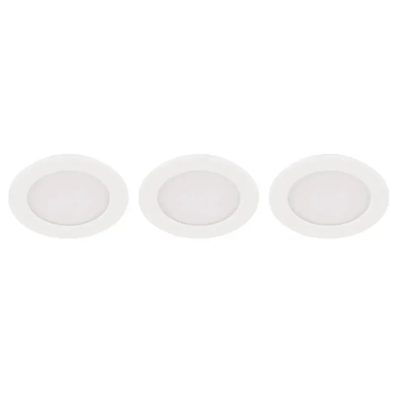 Eglo Fueva Indbyg ø117 3x5 6w 3x670lm 3000k -trin Ip44 Hvid Indbygninglampe 31174