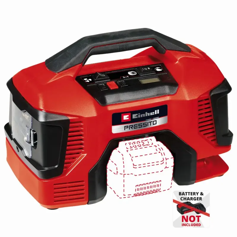 Einhell Pressito 18 21 Akku Kompressor 18 Volt Batteri Og Lader