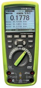 Elma 6700 Sand Rms Multimeter Ip67 Og Indbygget Datalogger