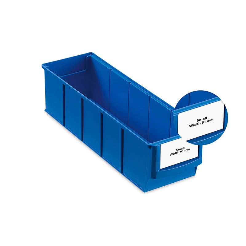 Etiket Smal Version For Lagerkasse Bredde   91 Mm  Forpakning Med 120 Stk