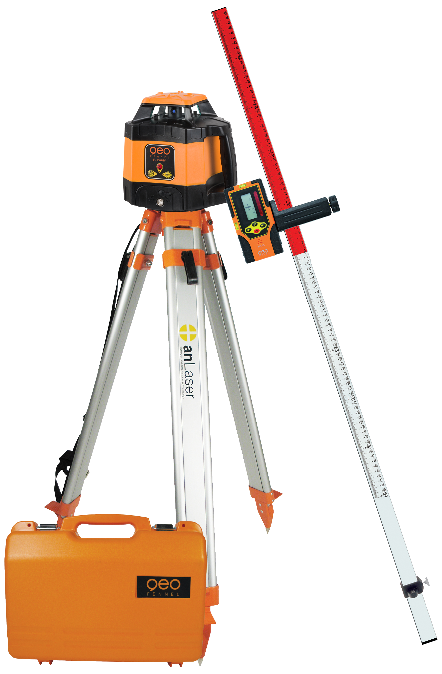 Gf Rotationslaser Fl220-hv   Modtager Fr45 Komplet