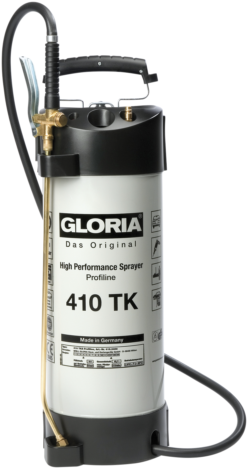 Gloria Tryksprøjte Profline 410tk 10 Ltr