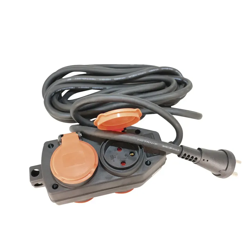 Gripo Kabelsæt Neopren 5m Med Jord Og 4x220v Udtag 3x1 5mmâ  2071225