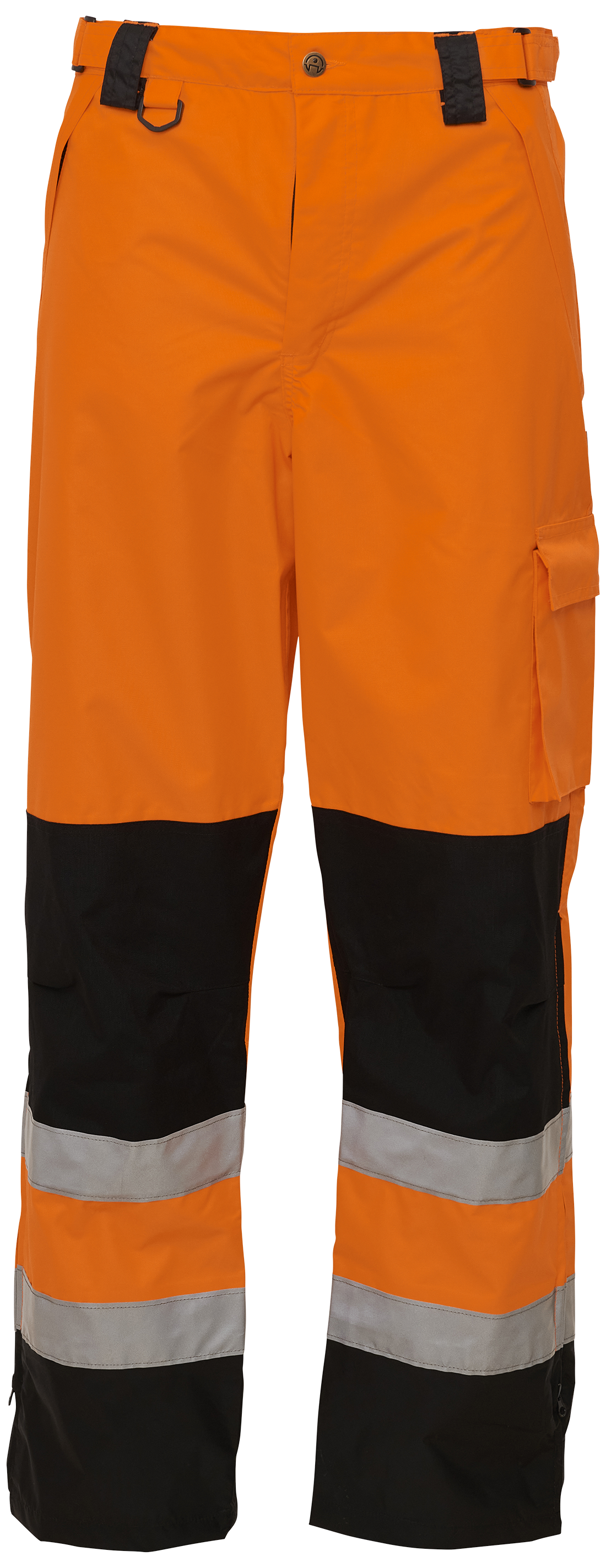 Hi-vis Arbejdsbukser 082400r Orange Sort Str  Xs