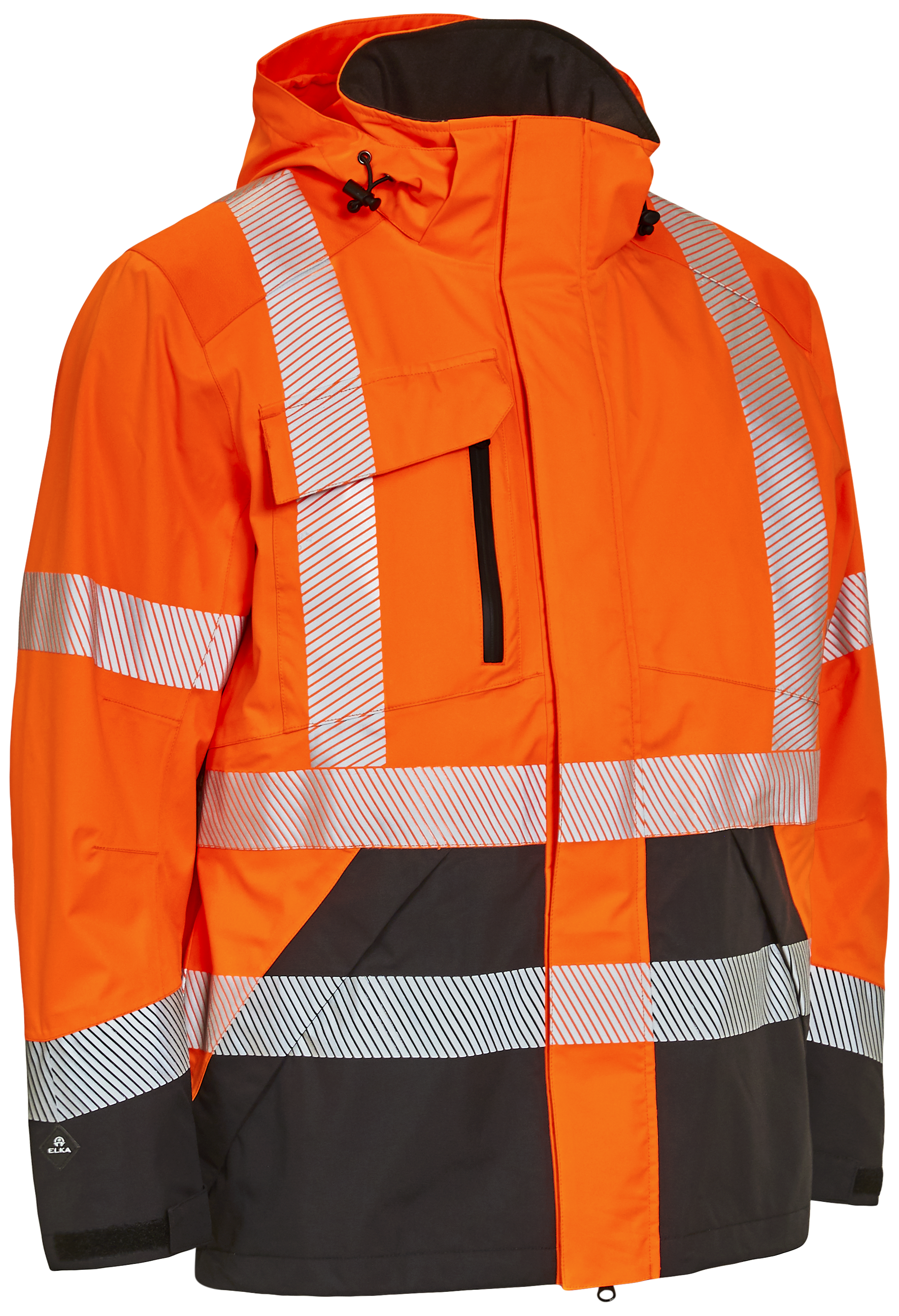 Hi-vis Arbejdsjakke Stretch 186000r Orange Sort Str  Xs