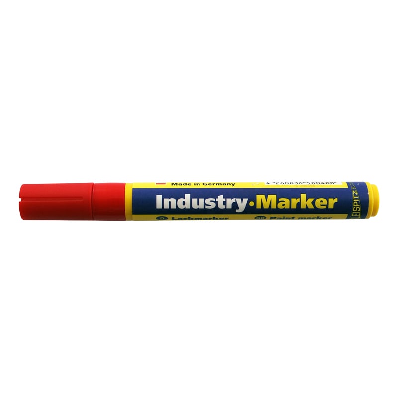Industri Marker     Mm Rød Rund Spids  Model 0488