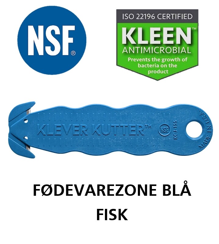 Klever Nsf Kniv Fødevarezone Blå Pakke   10 Stk