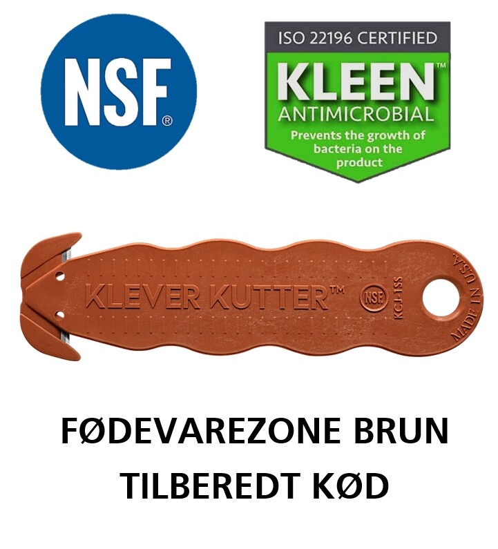 Klever Nsf Kniv Fødevarezone Brun 10 Stk  Pakning