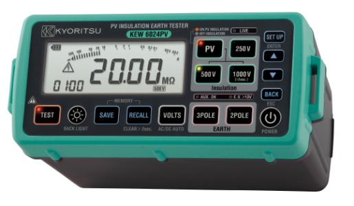 Kyoritsu 6024pv Isolationstest Til Solcellestrenge