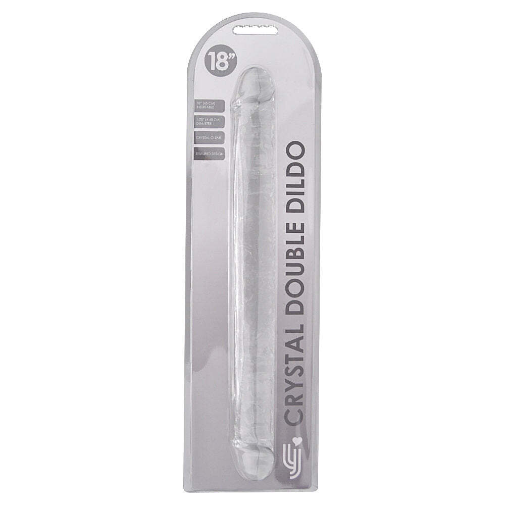 Loving Joy 18 Inch Jelly Clear Dobble Dildo Mega Size 45 Cm Flexible