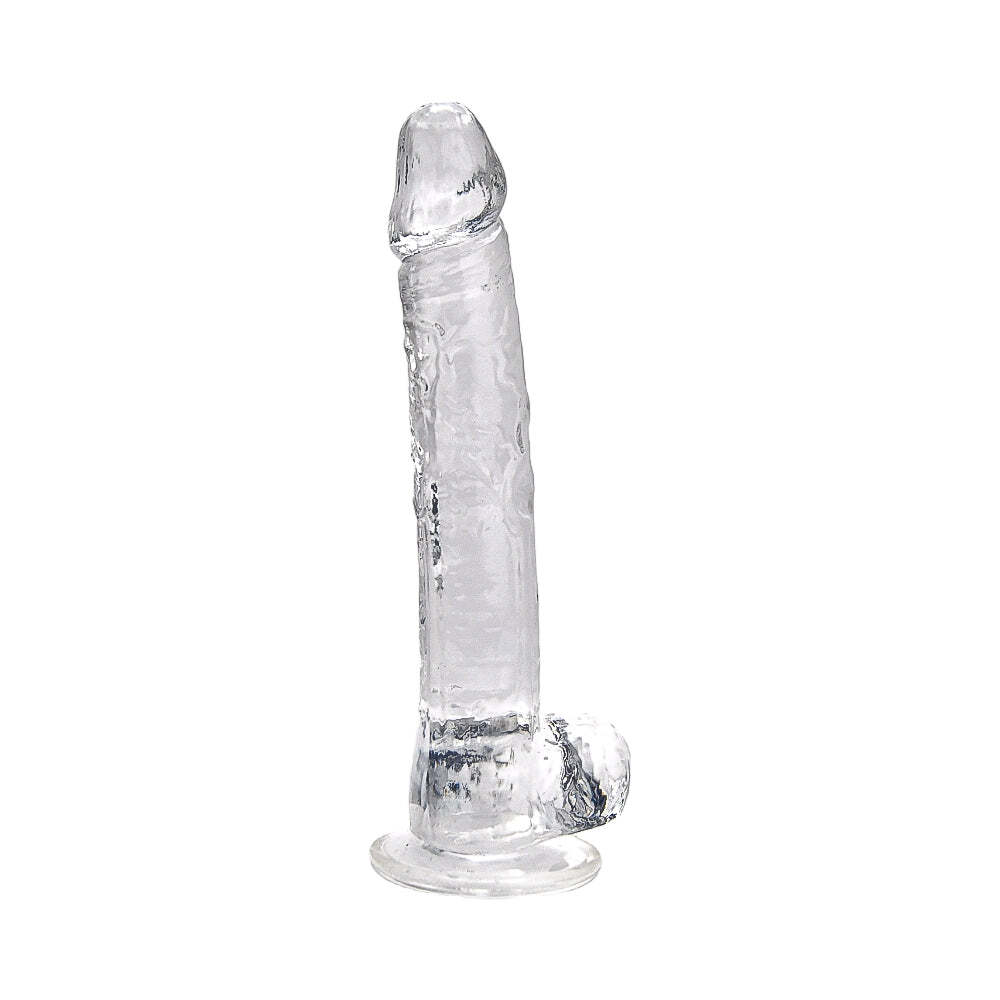 Loving Joy Realistisk Dildo Med Sugekop Transparent 28 Cm