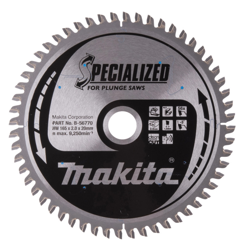 Makita Hm Savklinge 165x20x56z Alu  -56770