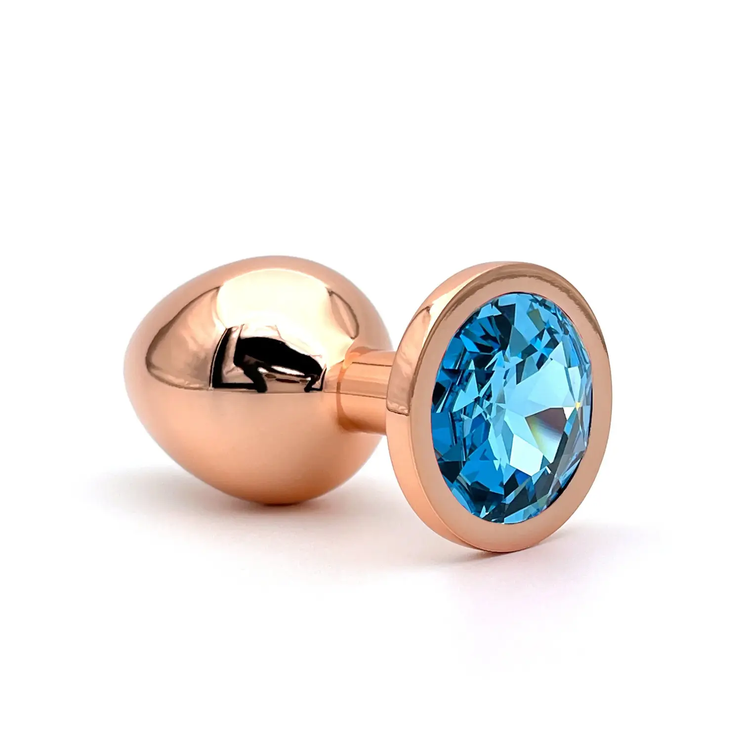 Mini Diamant Buttplug Rødguld Turkis