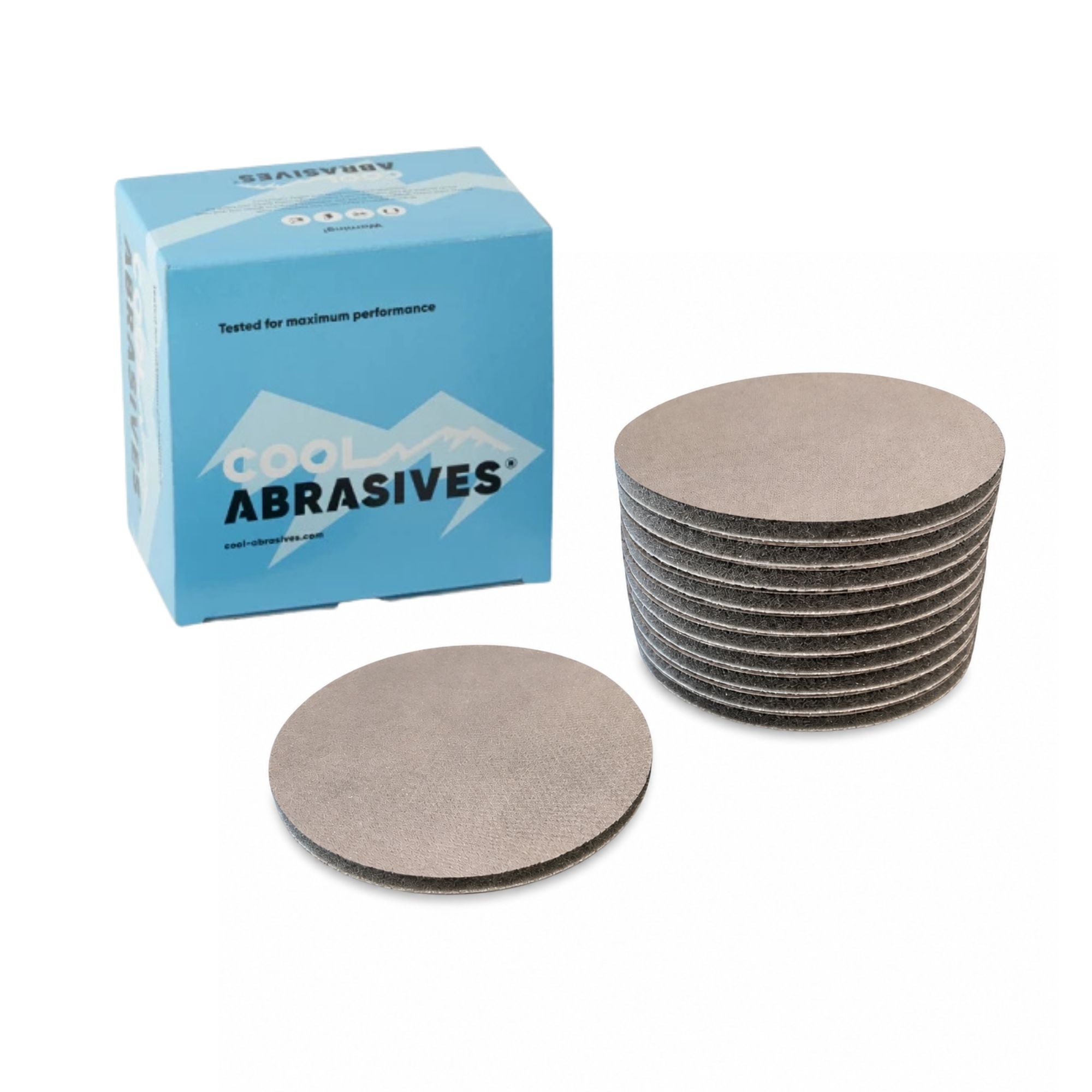 125mm Vandslibningsrondeller   10 Stk   Cool Aqua Finish Fra Cool Abrasives  Korn P500