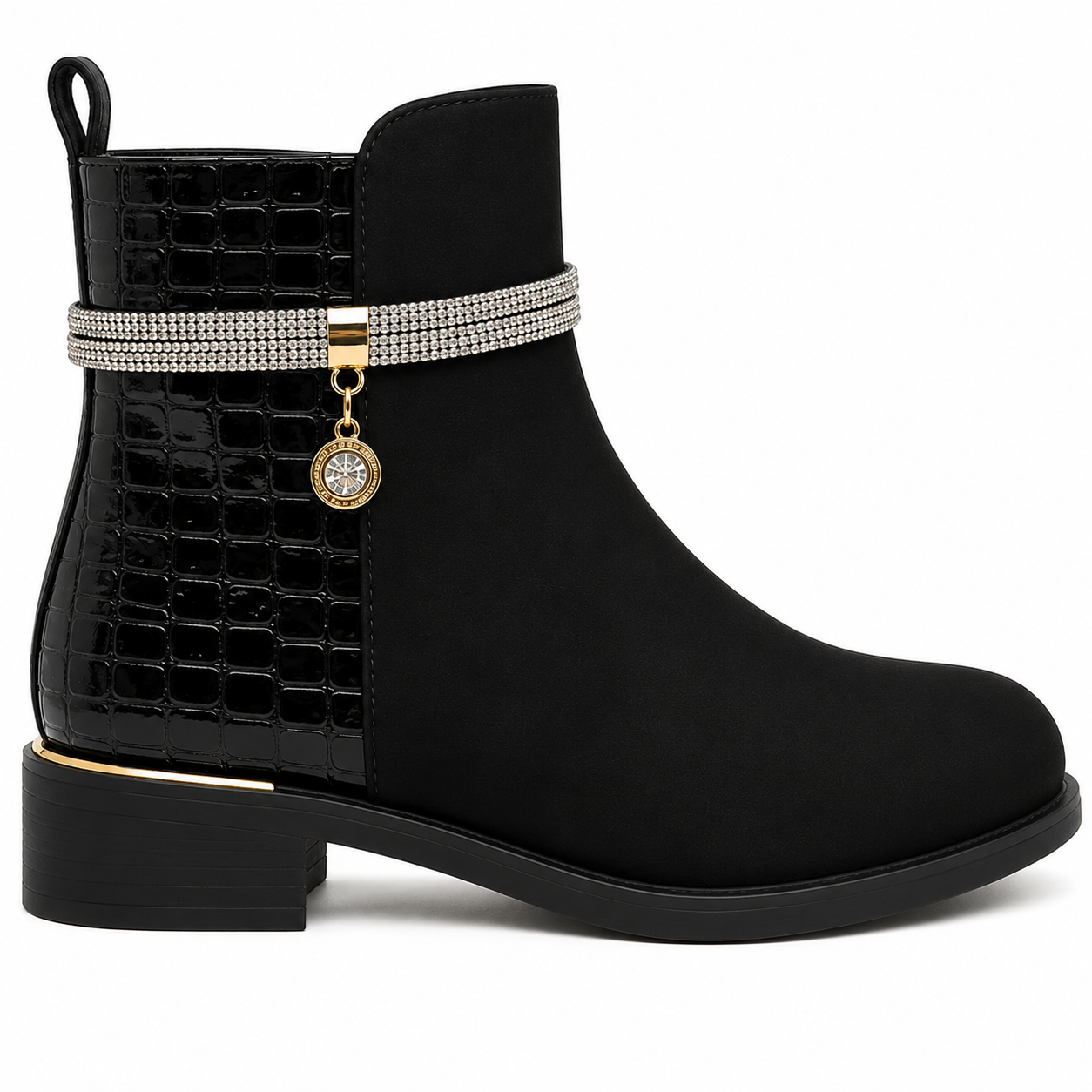 Noira Crystal Charm Boot 38