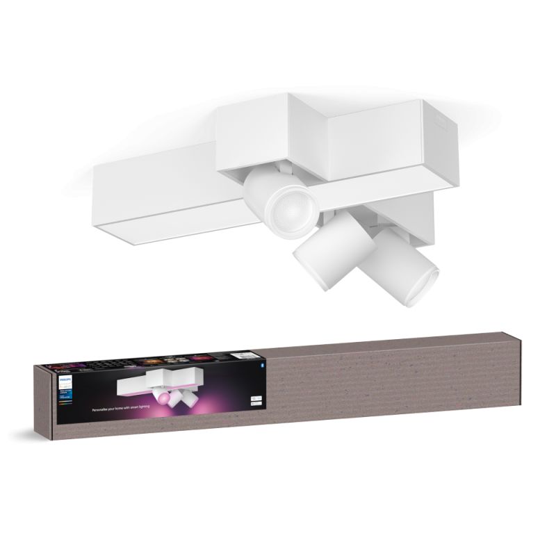 Philips Hue Centris Cross White And Color Ambiance Kryds Loftlampe Hvid Med   Spots