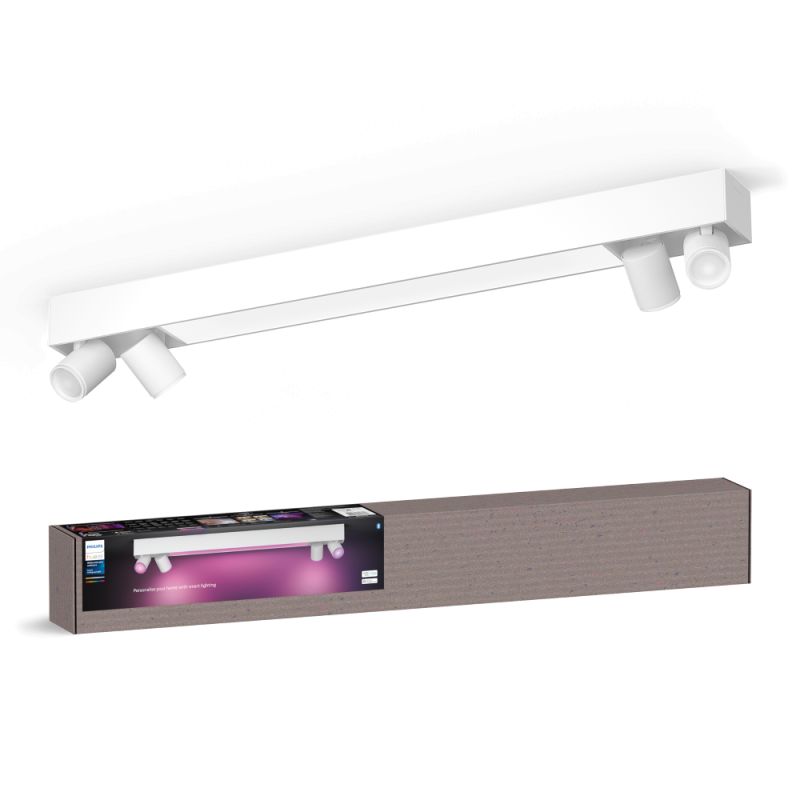 Philips Hue Centris White And Color Ambiance Aflang Loftlampe Hvid 96   Cm Med   Spots