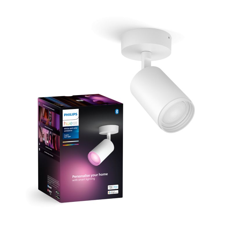 Philips Hue Fugato White And Color Ambiance Enkelt Spot Hvid