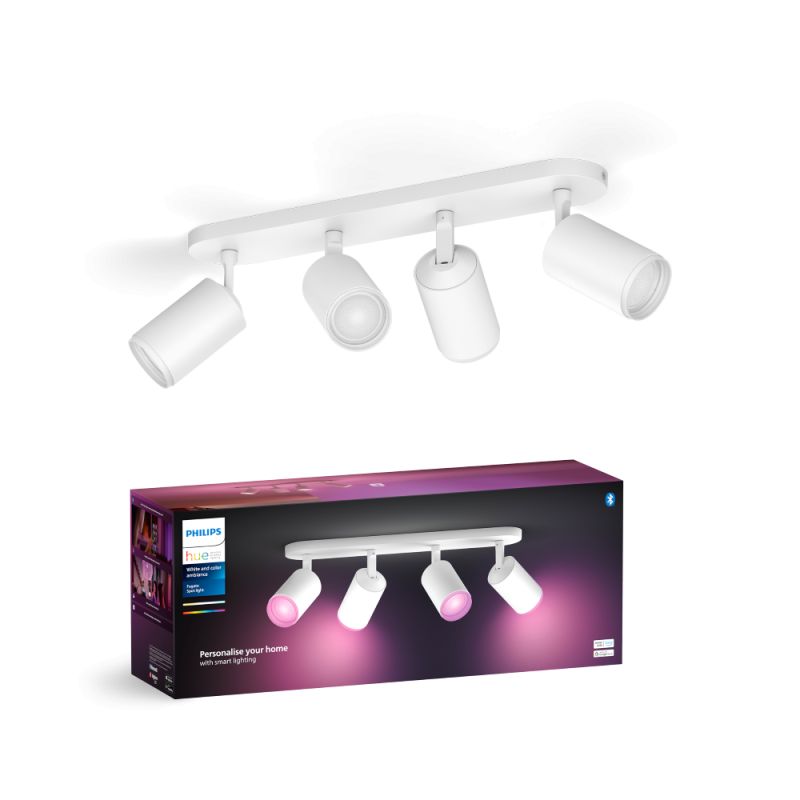 Philips Hue Fugato White And Color Ambiance Spiral Spot Hvid Med Spots