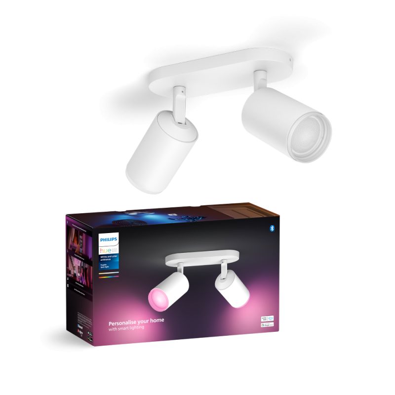 Philips Hue Fugato White And Color Ambiance Spiral Spot Hvid Med   Spots