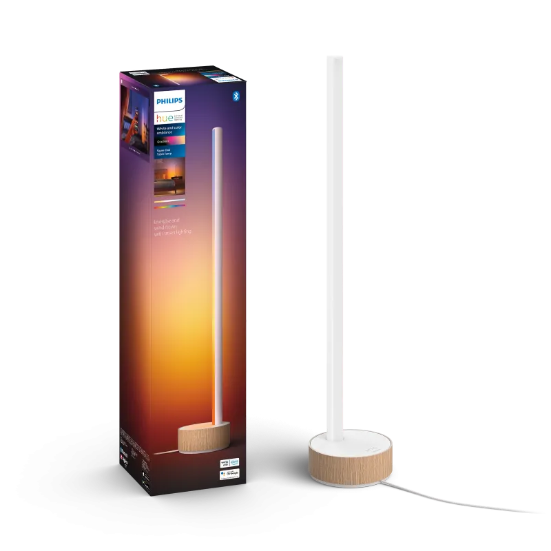 Philips Hue Gradient Signe Led Bordlampe Oak