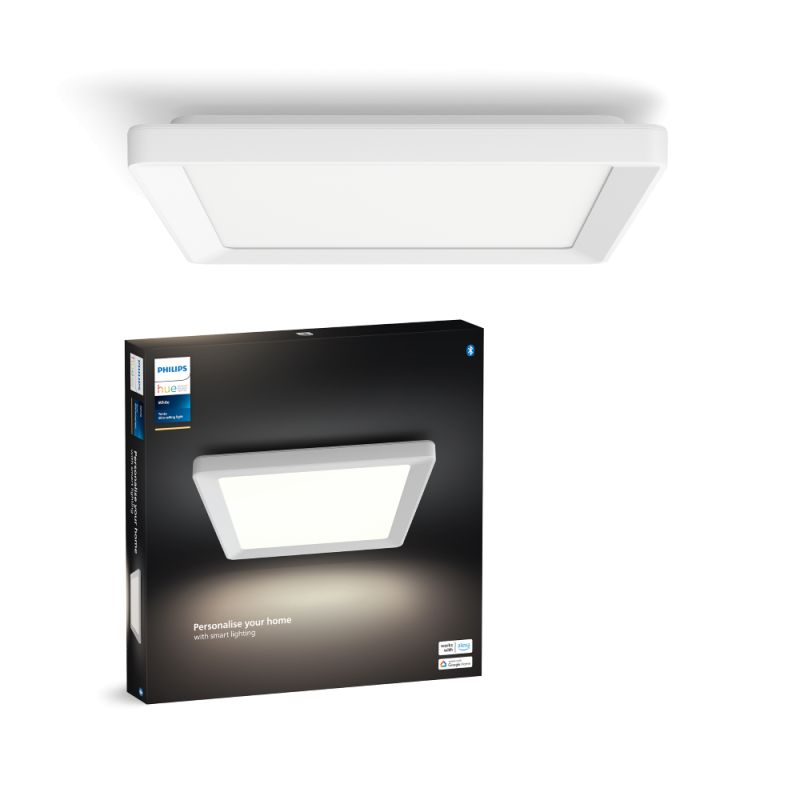 Philips Hue Tento Hue   Slim Loftlampe Sq   Hvid Loftlampe White
