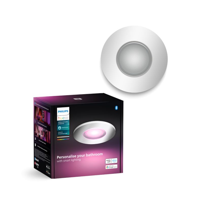 Philips Hue Xamento White And Color Ambiance Bad Indbygningsspot Krom Ip44   2w