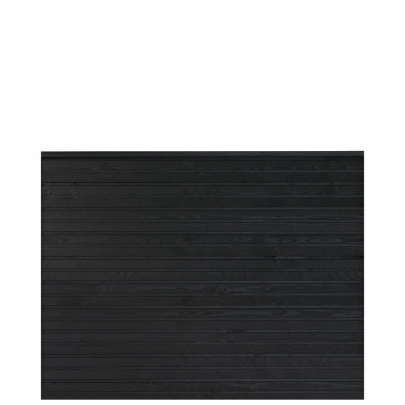 Plus Plank Byg-selv Plankeværk 174x129cm Grundmalet Sort 17773-15