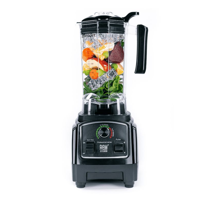 Raw Blender X1000 Black 3hp 2l 1000w