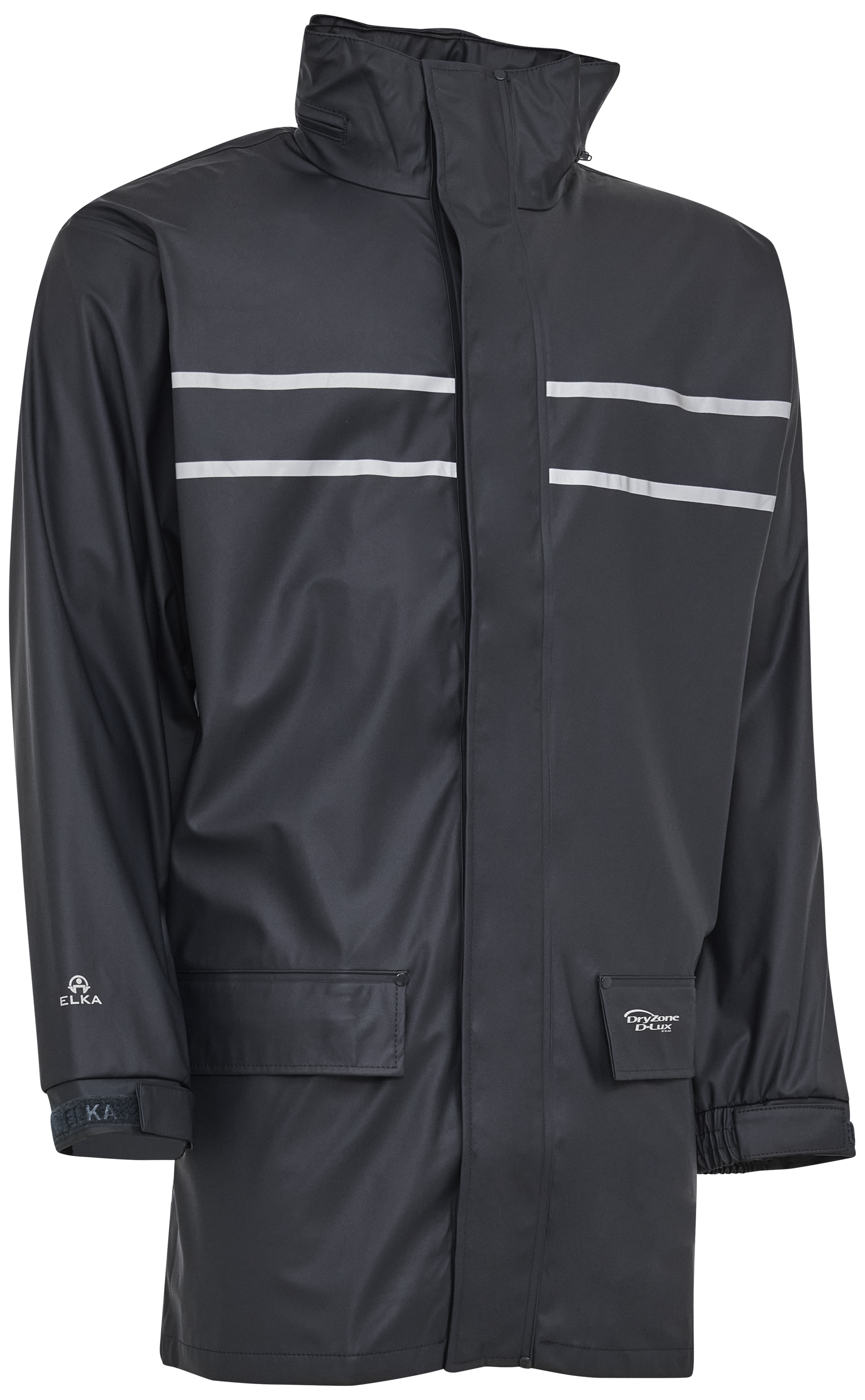 Regnjakke   Refleksstriber Pu 026301 Navy Str  Xs