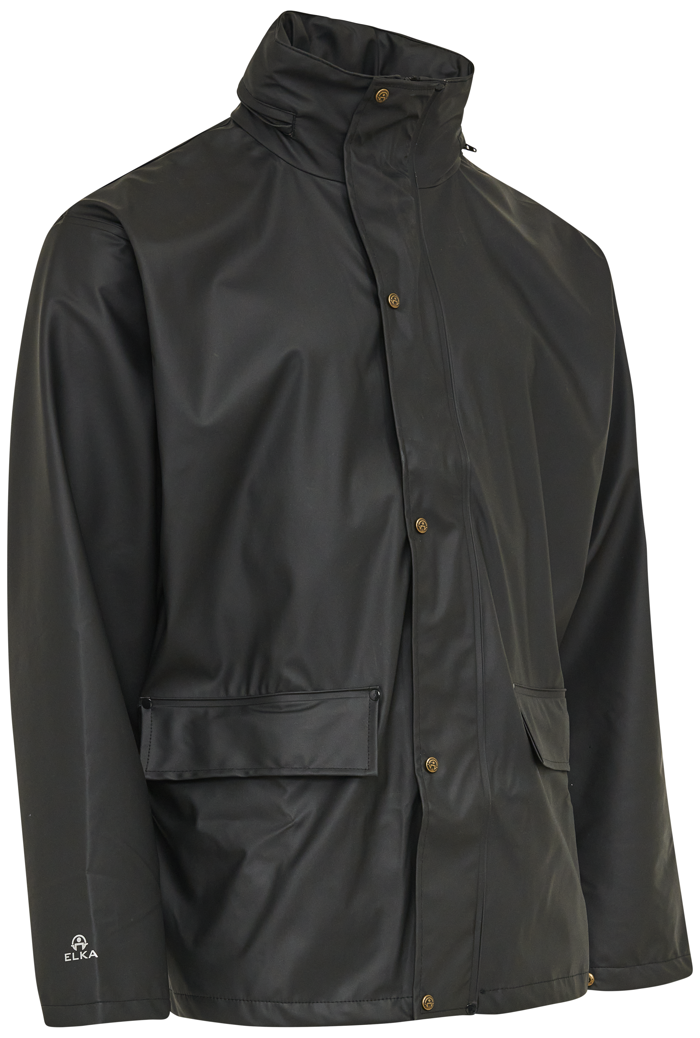 Regnjakke Pu 026300 Sort Str  Xs