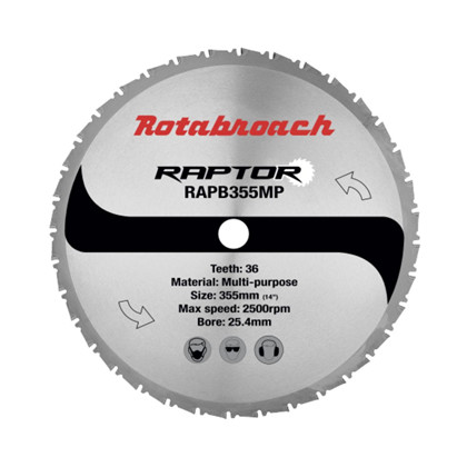 Rotabroach Raptor Hm Klinge 355x25   Z36