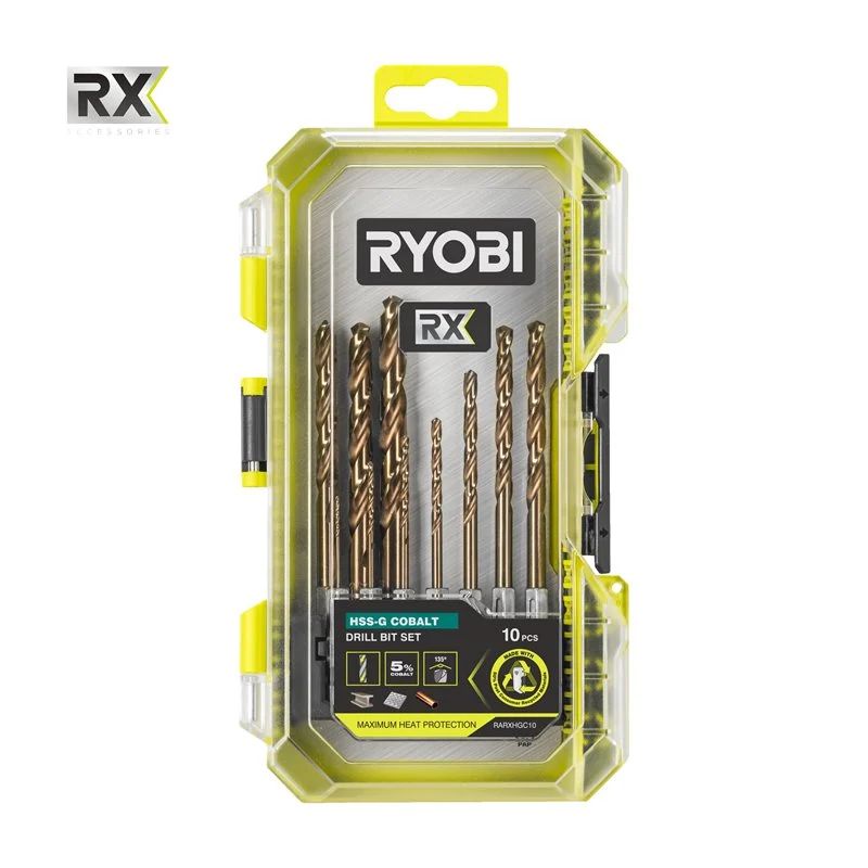Ryobi Rx Hss- Koboltborsæt 10 Dele Rarxhgc10