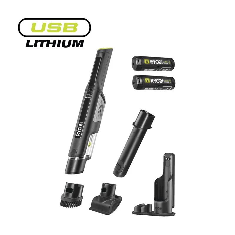 Ryobi 4v Usb Lithiumâ Håndstøvsuger Med Ladestation Ah Rhv44-220g